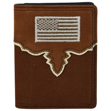 Justin American Flag Front Pocket Bifold Wallet