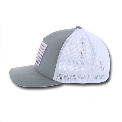 Hooey Cactus Ropes Grey/White Flag Hat