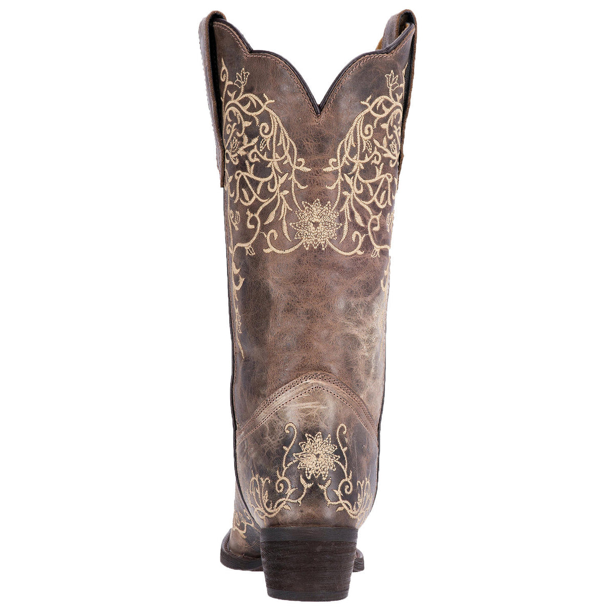 Laredo Jasmine Bone Embroidered Snip Toe