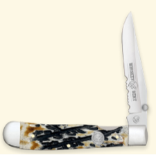 Whiskey Bent Natural Bone Carved Burnt Bone Locking Tapper