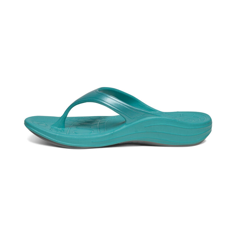Aetrex Fiji Orthotic Flip Aqua