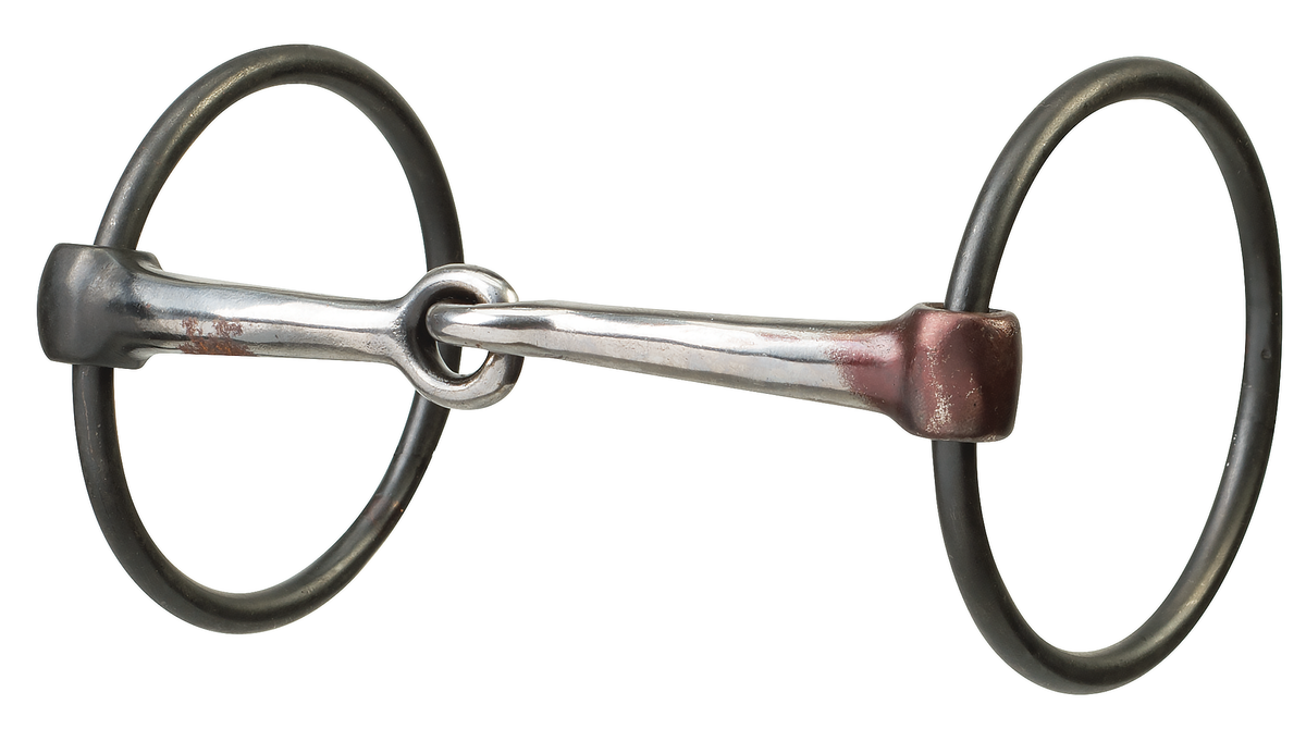 Weaver Sweet Iron/Copper Inlay Loose Ring Snaffle Bit