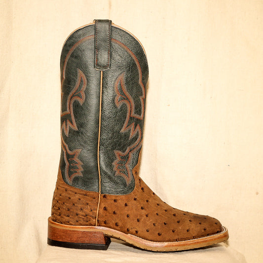 Anderson Bean Rum Brown Mojave Ostrich Discontinued Leather