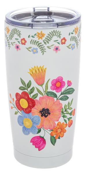 Ganz 20oz Meadow Floral Tumbler