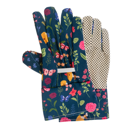 Ganz Midnight Floral Gardening Gloves