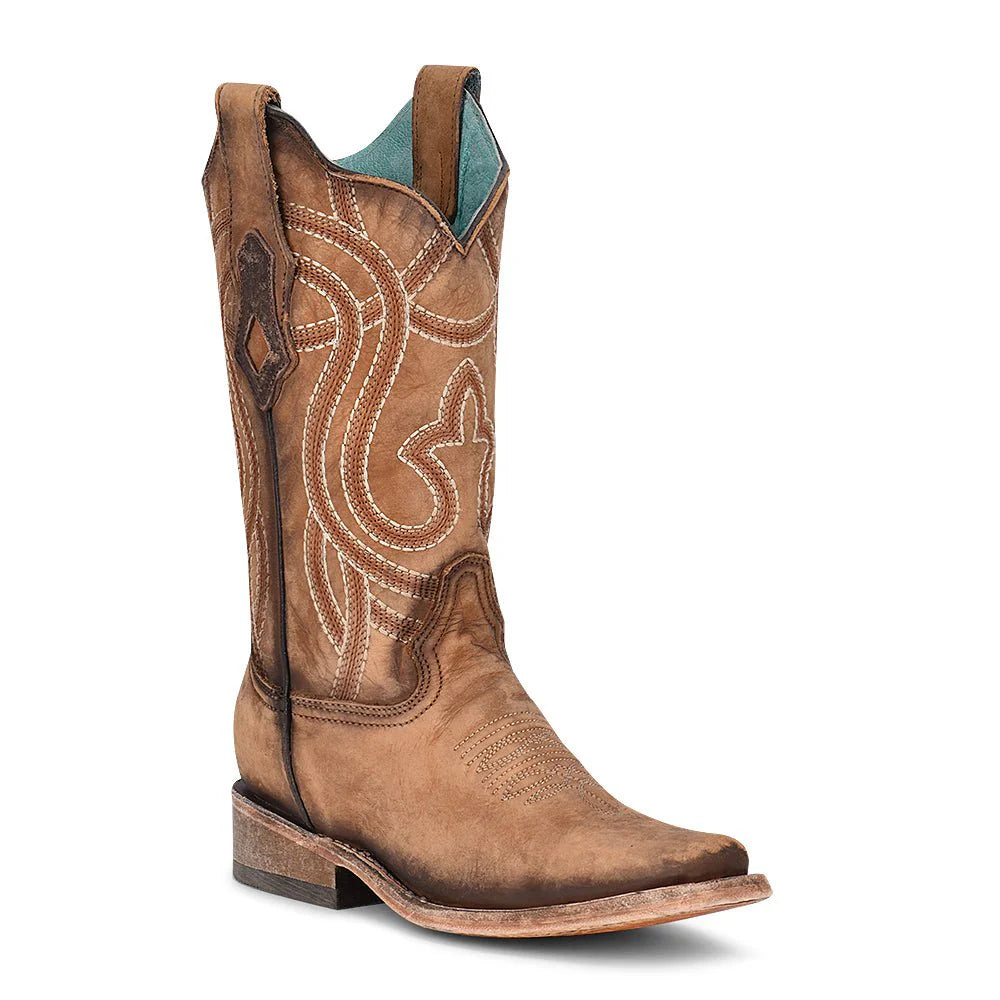 Corral Shedron Embroidery Square Toe