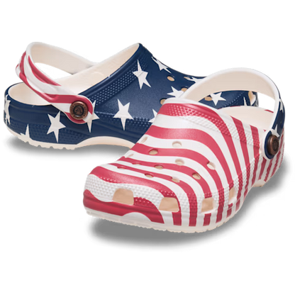 Crocs Kids Classic American Flag Clog