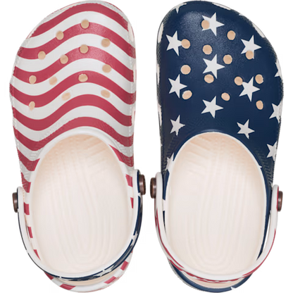 Crocs Kids Classic American Flag Clog