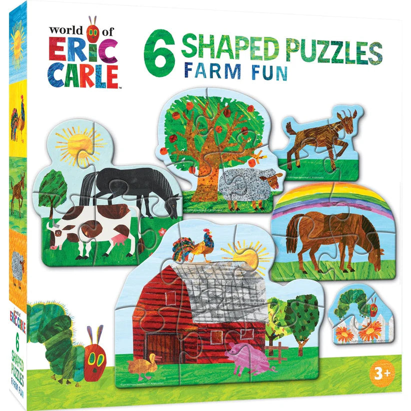 Leanin Tree Eric Carle 6 Shaped Puzzles