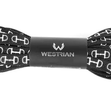 Westrian Western Equestrian Snaffle Bit Print Shoelaces 45"