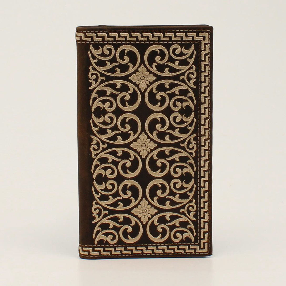 Nocona Cream Embroidery Rodeo Wallet