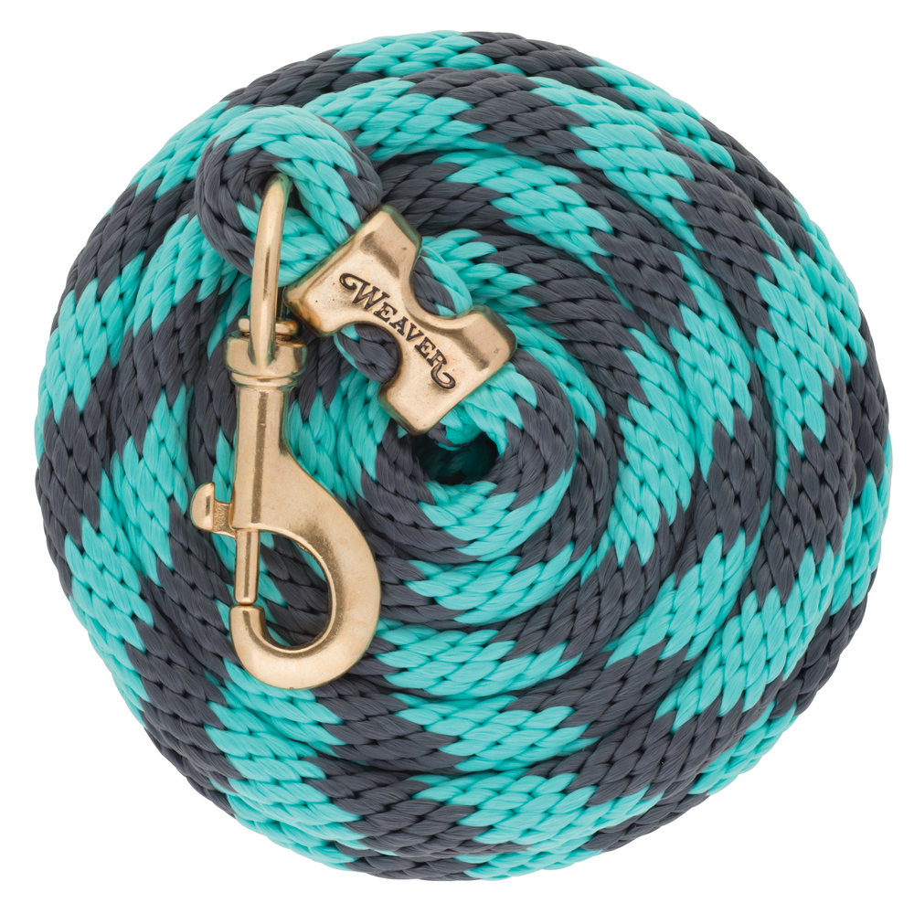 Weaver Poly Lead Rope Solid Brass Snap