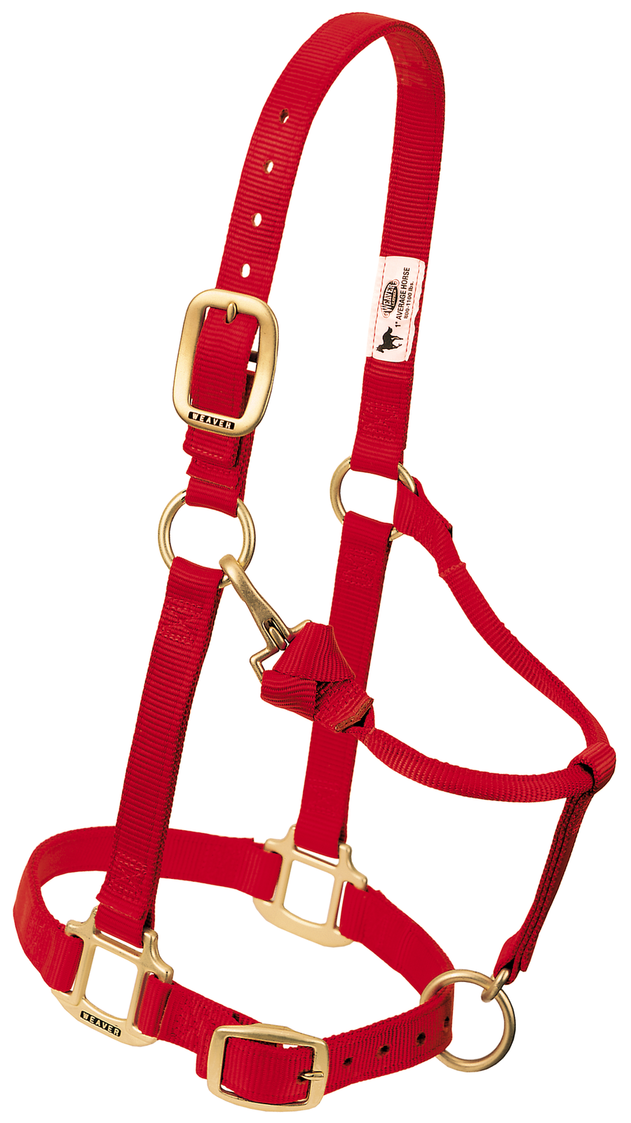Weaver Adjustable Chin Throat Snap Halter 3/4" Suckling