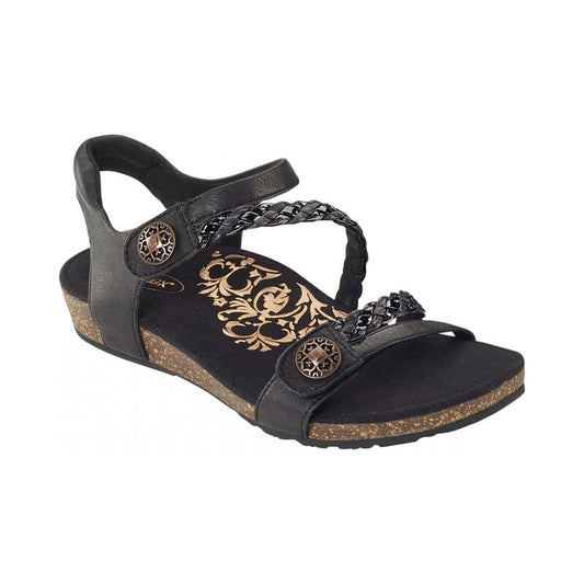 Aetrex Jillian Q Braid Black