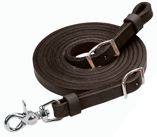 Weaver Black Roper Reins 5/8" x 7'