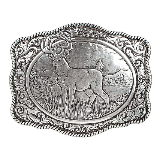 Crumrine White Tail Buck Buckle