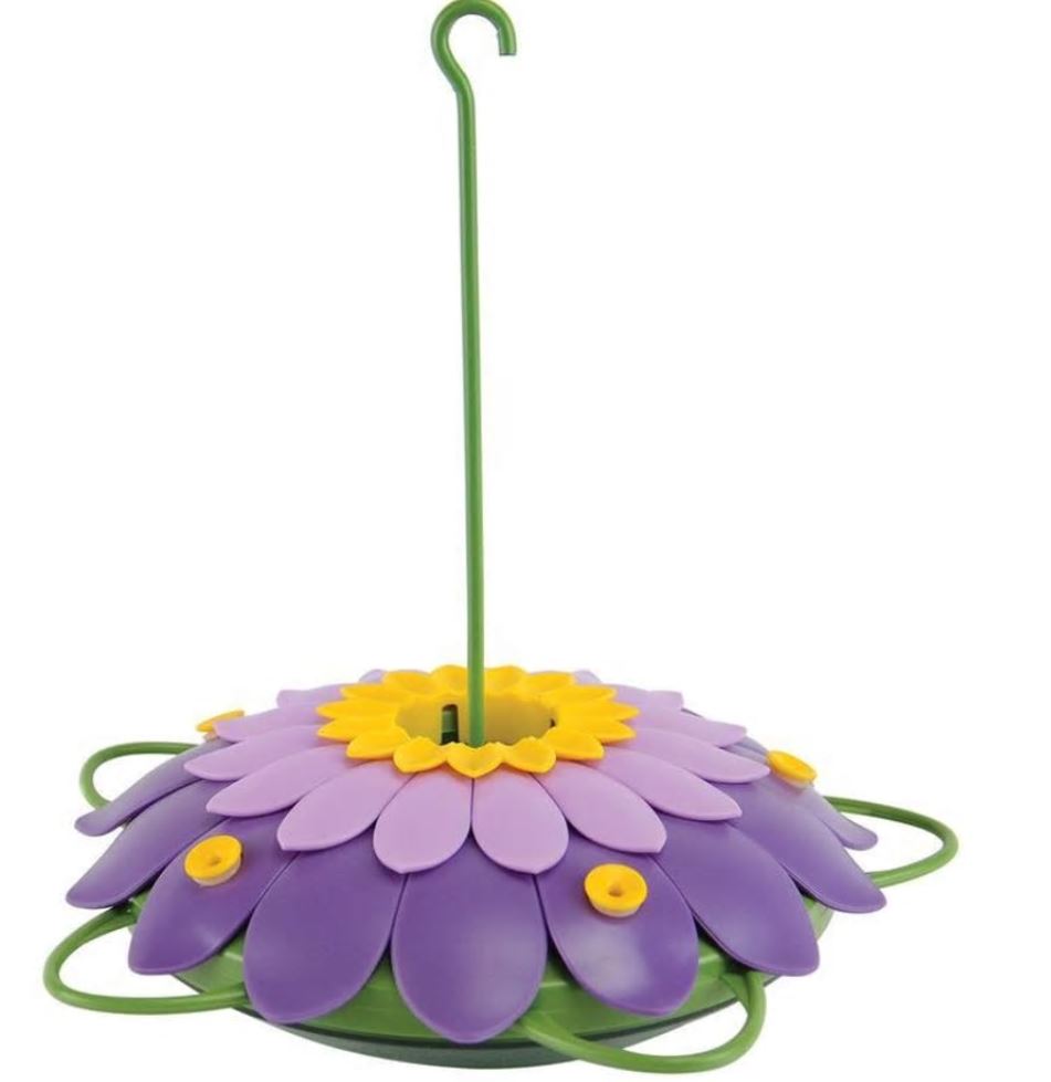 Hummingbird Feeder-3D Purple Flower