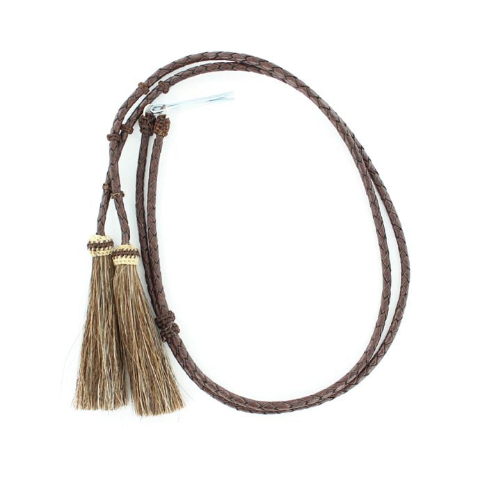Stampede String With Pins/Horse Hair Brown