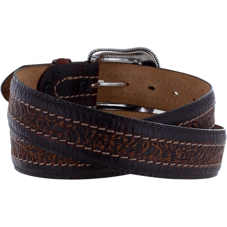 Justin Tooled Bison Belt