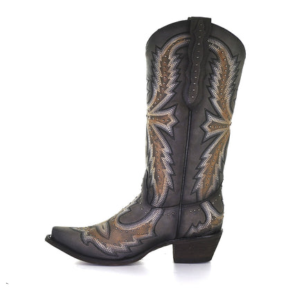 Corral Grey Hand Painted & Embroidery & Studs
