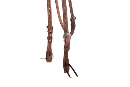 Weaver Floral Browband Headstall Russet