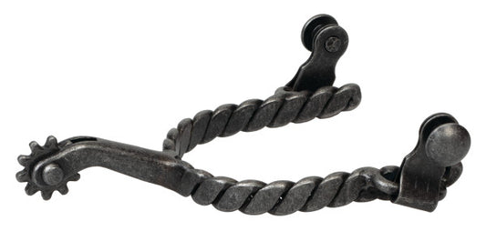 Weaver Ladies Twisted Roping Spurs Black