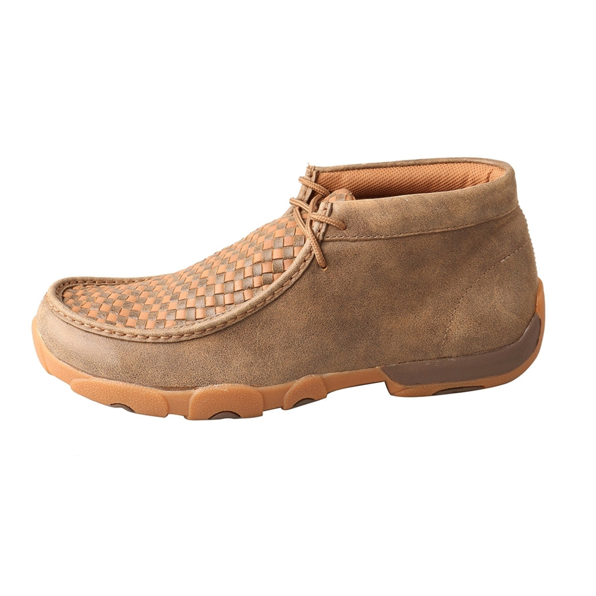 Twisted X Chukka Bomber Brown/Tan Basketweave