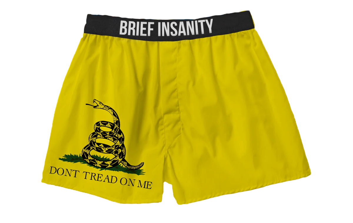 Brief Insanity Don't Tread on Me Boxers