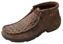 Twisted X Cayman Print/Brown Alloy Toe EH