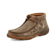 Twisted X Chukka Bomber Brown/Scrolling