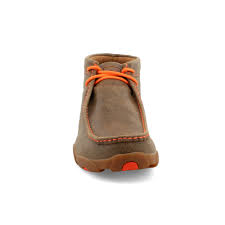 Twisted X Chukka Bomber Brown/Orange Accents