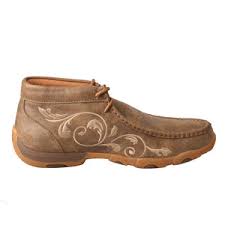 Twisted X Chukka Bomber Brown/Scrolling