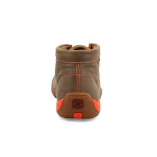 Twisted X Chukka Bomber Brown/Orange Accents