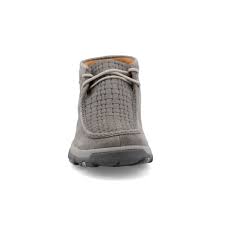 Twisted X CellStretch Chukka Grey Basketweave