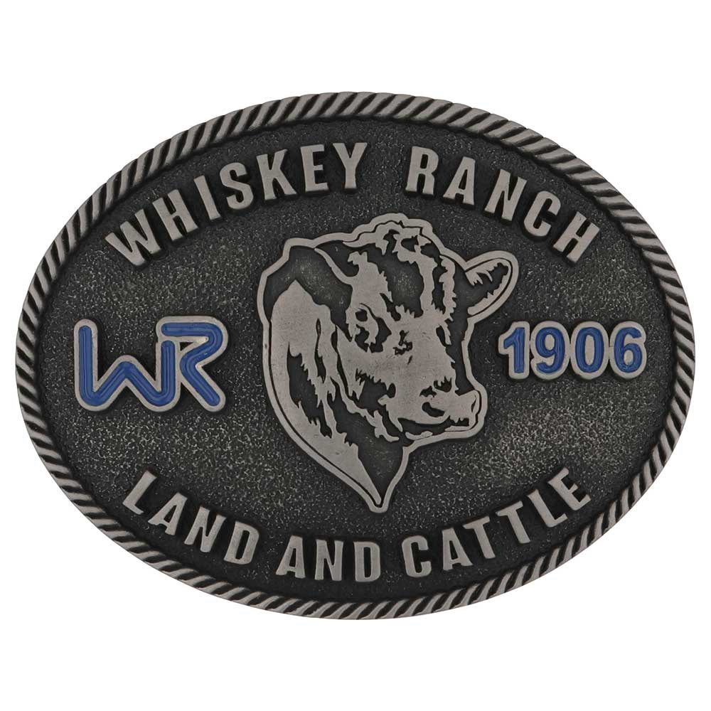 Whiskey Bent Land and Cattle Oval Buckle