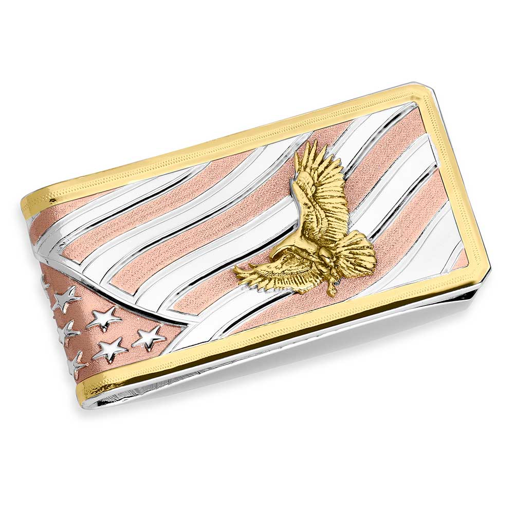 Montana American Made Flag Eagle Money Clip