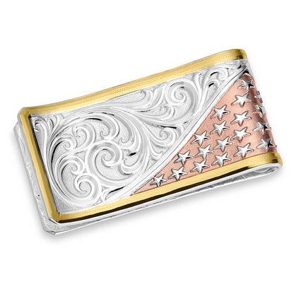 Montana American Made Flag Eagle Money Clip