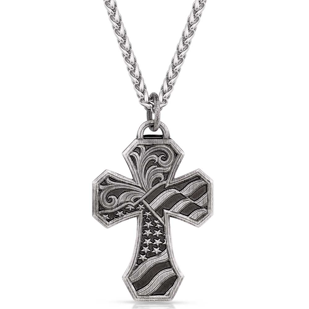Montana American Made Tradition Cross Necklace
