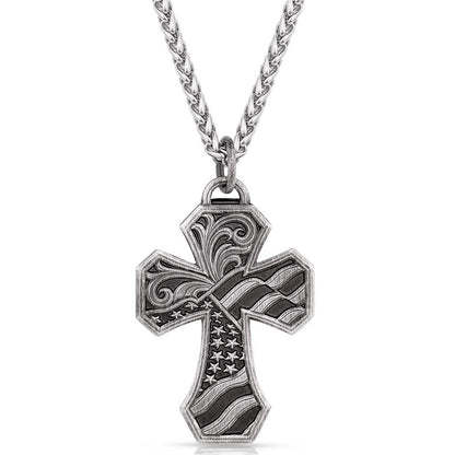 Montana American Made Tradition Cross Necklace