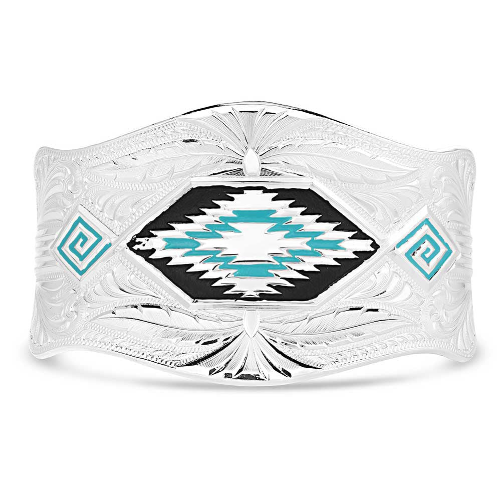 Montana Southwest Aztec Silver/Black/Turquoise Bracelet