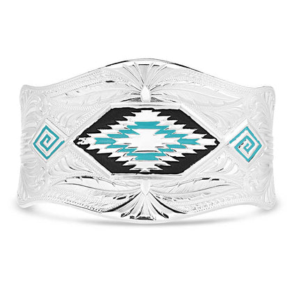 Montana Southwest Aztec Silver/Black/Turquoise Bracelet