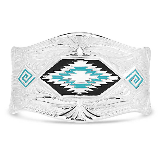 Montana Southwest Aztec Silver/Black/Turquoise Bracelet