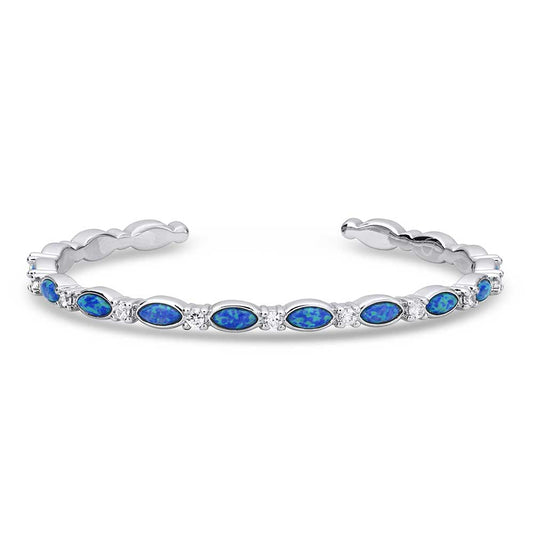Montana Moonlit Night Crystal Opal Cuff Bracelet