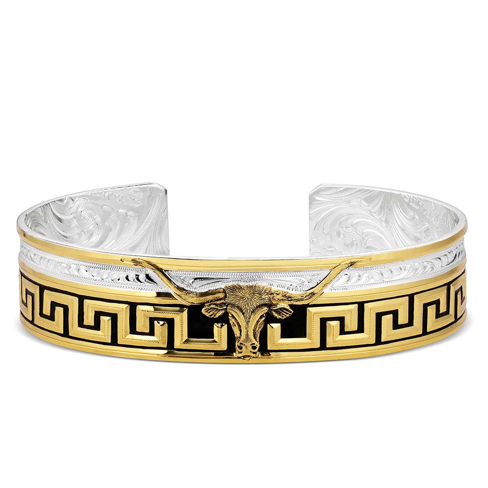 Montana Sunrise Mesa Longhorn Cuff Bracelet