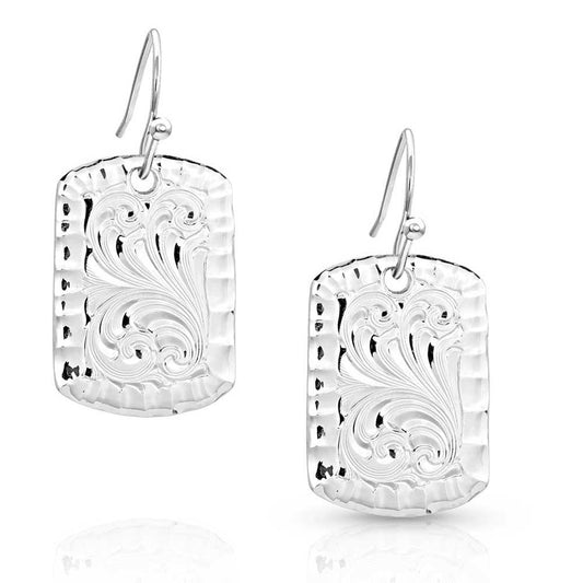 Montana Silver Rectangle Earrings