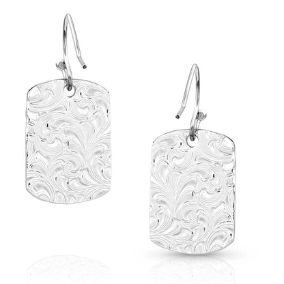 Montana Silver Rectangle Earrings