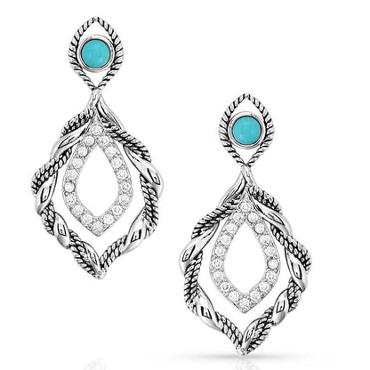 Montana Twisted In Time Turquoise Earrings