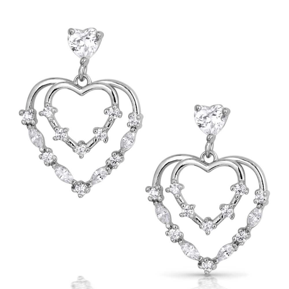 Montana Heart Grows Crystal Earrings