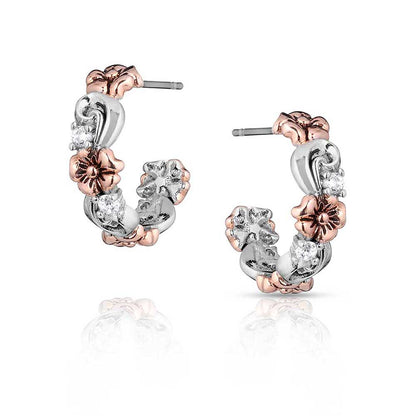 Montana Wildflower Elegance Hoop Earring