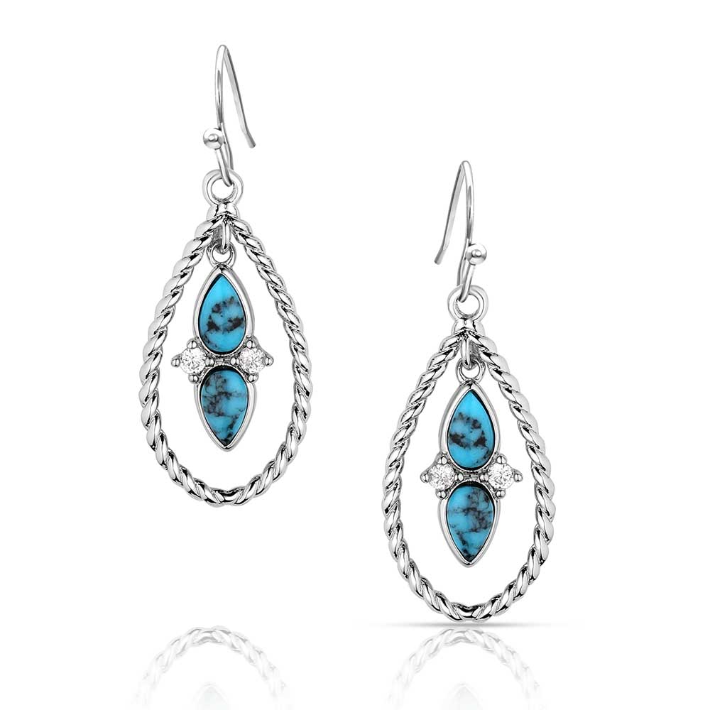 Montana Moonlit Ocean Turquoise Earrings